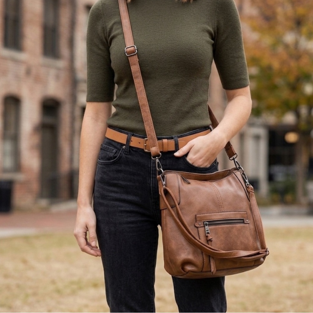 Brown crossbody/ Shoulder Bag XL